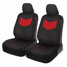 Red Faux Leather Car Seat Covers