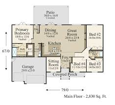 One Story Rustic House Plan