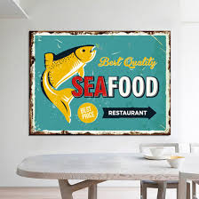 Factory Whole Sea Food Theme Metal