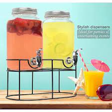 Jar Glass Food Grade Beverage Dispenser