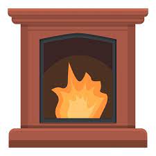 House Furnace Icon Cartoon Vector Fire