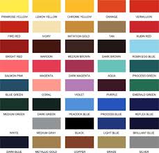 Paint Stock Colors Whole Sign
