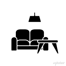 Furniture Black Glyph Icon