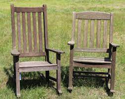 2 Smith Hawken Teak Rocking Chairs