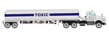 Cistern Truck Carrying Toxic Chemical