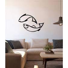 Fish Metal Wall Art For Living Spaces