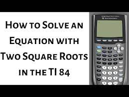 Solve An Equation With Two Square Roots