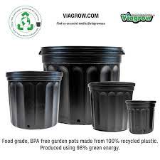 Black Plastic 7 Gal Nursery Pots
