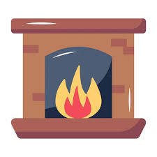 Fireplace Cartoon Vector Images