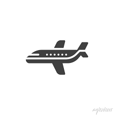 Passenger Airplane Vector Icon