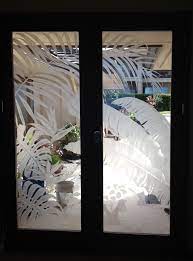 Etched Glass Door