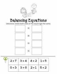 Balancing Equations Worksheet School
