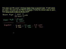 Rate Problem Involving Rational