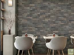 The Wall Dark Urbano Brick 60x250 Tilemax