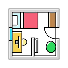 Room From Above Vector Art Icons And