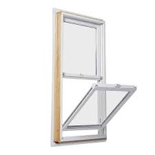White Double Hung Clad Wood Window