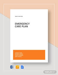 8 Emergency Care Plan Templates Pdf Doc