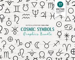 37 Cosmic Symbols Clipart Zodiac Signs