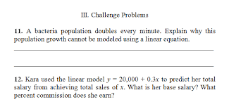 Linear Equation Word Problems Worksheet