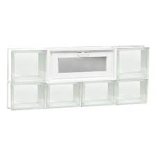 Clear Vented Glass Block Window 3214vcl