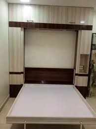 Wooden Queen Size Wall Bed With