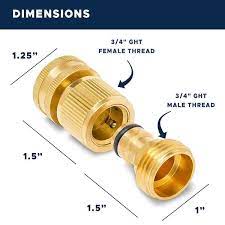 Morvat Brass Quick Connect Garden Hose Fittings For Accessories 2 Pack