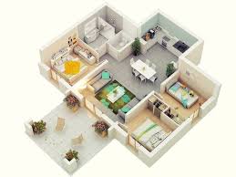 Free 3 Bedrooms House Design And Lay Out