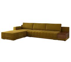 Left Aligned Sectional Sofa Velvet