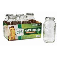 Ball Wide Mouth Half Gallon Jars 6 Count