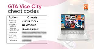gta vice city cheat codes full list of