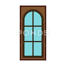 Modern Entrance Door Icon Flat Style