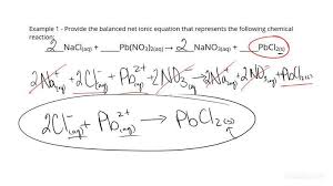 Balanced Chemical Or Net Ionic Equation