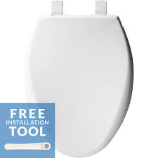 Bemis 1203slst 000 Affinity Soft Close Elongated Closed Front Plastic Toilet Seat In White Never Loosens And Free Installation Tool