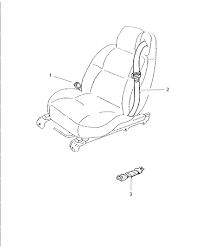 Front Seat Belt 1998 Chrysler Sebring