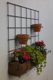 Metal Grid Wall Hanging Planter Wire