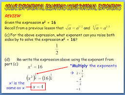 Solving Exponential Equations Solving