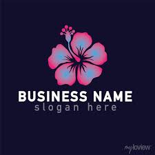 Hibiscus Flower Logo Icon Vector