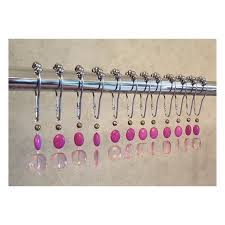 Decorative Shower Curtain Hooks Pink