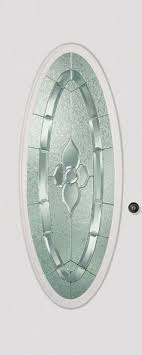 Oval Leaded Etched Glass Front Door