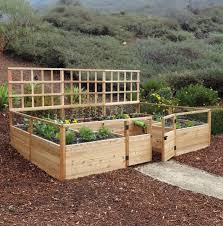 Backyard With A 12x8 Cedar Garden Bed