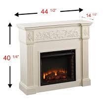 W Carved Electric Fireplace