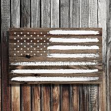 American Flag Wooden Sign Flag Of The