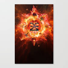 Chaos Icon Khorne Canvas Print By