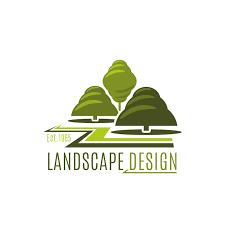 Green Trees Garden Vector Landscape