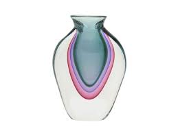 Luigi Onesto Murano Glass Vase Circa