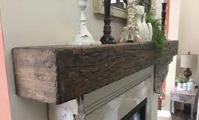 Rustic Wood Fireplace Mantel Canada