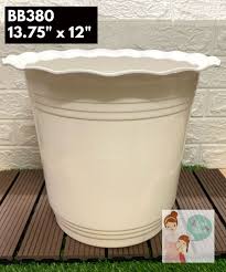 Bb380 Wavy Flower Plastic Pot Bb Pot