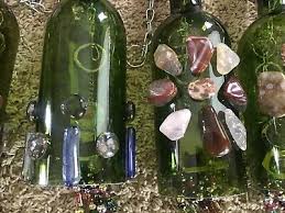 Handmade Recycled Wine Bottle Wind