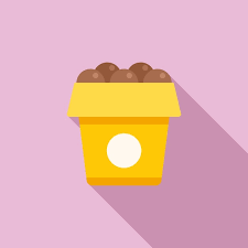 Chocolate Balls Icon Flat Vector