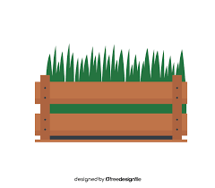 Grass In Garden Box Clipart Free